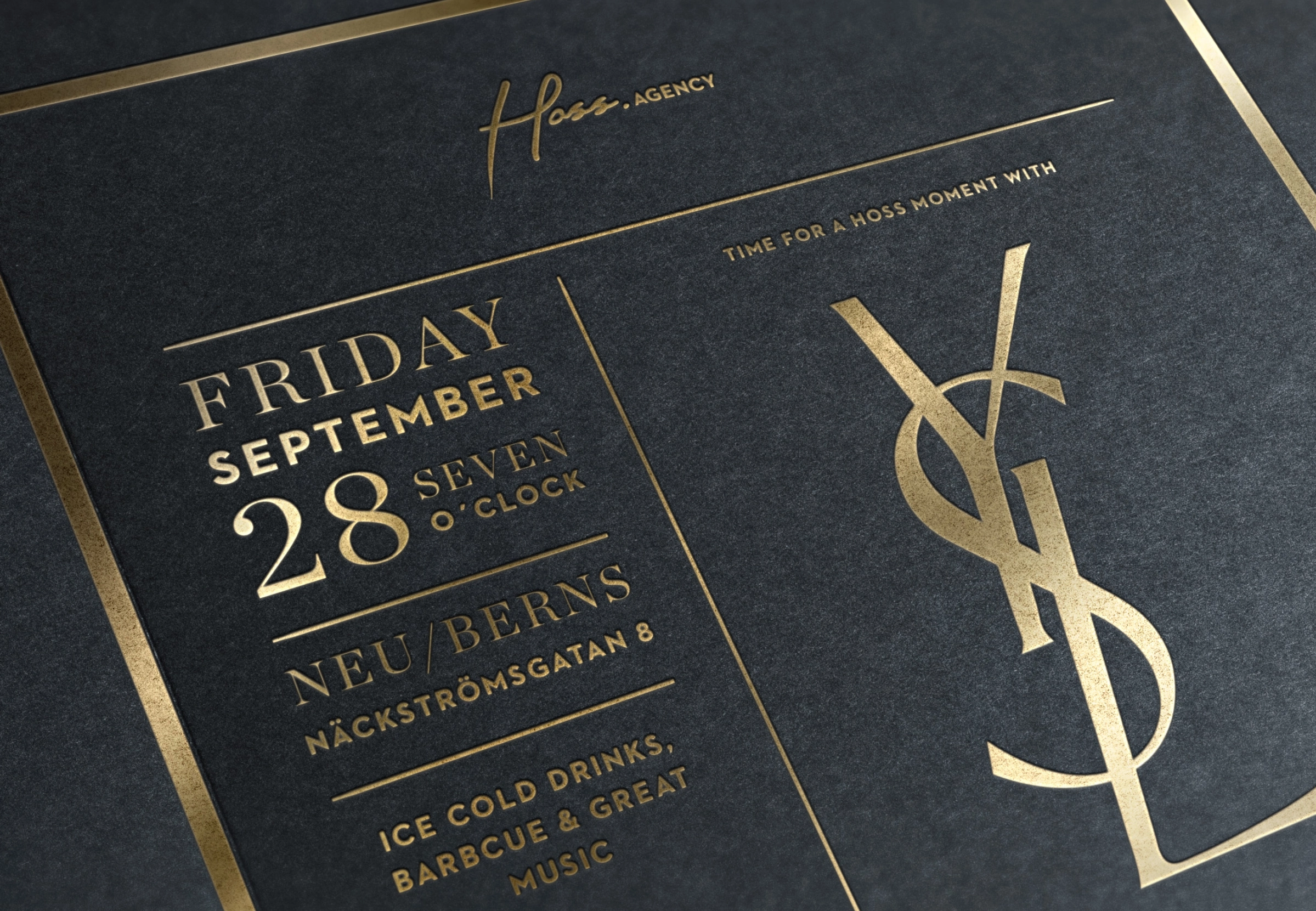 Invitation design – Hoss agency